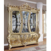 ACME Cabriole Gold Finish Cabriole Curio Model DN01485